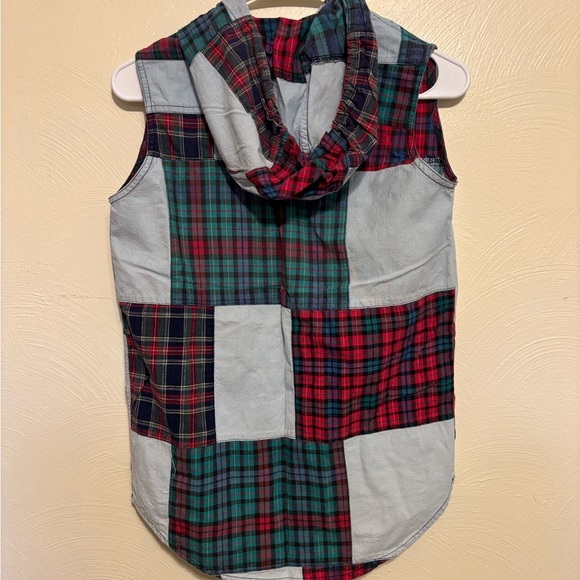 Limited Jeans Plaid Patchwork Hoodie - Picture 7 of 7